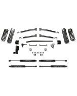Fabtech  3" Trail System Lift Kit with Stealth Monotube Shocks for 18-23 Jeep Wrangler JL Unlimited
