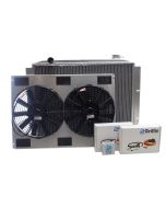 Griffin Radiator & Thermal Products CU-00151 ExactFit Series Tall  Aluminum Radiator with Offset Filler & Manual Transmission Combo Unit for 73-86 Jeep CJ5, CJ7, and CJ8