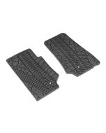 Mopar 82210164AC Floor Slush Mats with Tire Tread Pattern for 07-13 Jeep Wrangler JK 