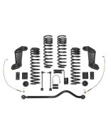 Rancho  4in Sport System in Black for 07-18 Jeep Wrangler JK