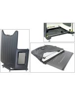 Quadratec  Deluxe Heavy Duty Hardtop Storage Cart with Rear Window Retainer Bar & MasterTop Freedom Panel Storage Bag for 07-21 Jeep Wrangler JK & JL