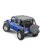 MasterTop 14300435 Bimini Top Plus for 07-18 Jeep Wrangler Unlimited JK