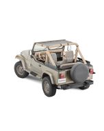 MasterTop ShadeMaker Mesh Bimini Top for 87-95 Jeep Wrangler YJ