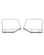 MasterTop 15422201 OE Style Replacement Upper Door Pair for 97-06 Jeep Wrangler TJ