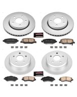 Power Stop CRK2798 Front & Rear Z17 Evolution Geomet Coated Brake Kit for 07-18 Jeep Wrangler JK