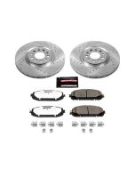 Power Stop K6540-36 Front Z36 Extreme Performance Truck & Tow Brake Kit for 14-16 Jeep Cherokee KL with Dual Piston Front Calipers