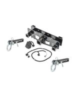 VersaHitch  2" Receiver Hitch with Wiring Kit, Jeep Logo Plug, 1.5" Receiver D-Ring Mounts & 3/4" D-Rings for 07-18 Jeep Wrangler JK