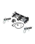 VersaHitch  2" Receiver Hitch with Wiring Kit, Jeep Logo Plug, 1.5" Receiver D-Ring Mounts & 3/4" D-Rings for 07-18 Jeep Wrangler JK
