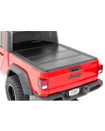 Rough Country 47620500 Low Profile Hard Tri-Fold Tonneau Cover for 20-21 Jeep Gladiator JT