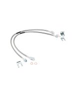 Rough Country 89702 Front Stainless Steel Brake Lines for 84-06 Jeep Wrangler YJ, TJ, & Cherokee XJ