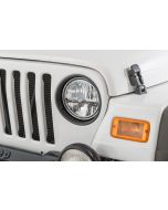 BEZELS HEADLAMP 97-06 WRANGLER BLACK
