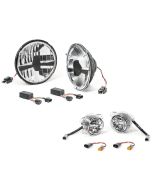Quadratec  LED Headlight Upgrade Conversion & LED Fog Lights Kit for 07-18 Jeep Wrangler JK