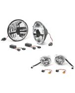 QUAD LED STEALTH HEAD/CLEAR FOG 10-15JK KIT