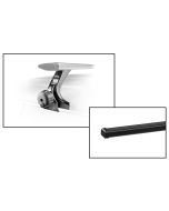 Thule  Rapid Gutter Foot Pack with 60" SquareBar 150 for 07-19 Jeep Wrangler JK & JL with Factory Hardtop