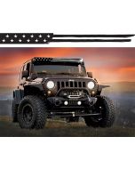 Aerolidz  American Flag Insert for Dual LED Light Bar Silencer