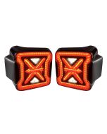 American Modified Arrow LED Tail Lights with Smoked Black Lens for 07-26 Jeep Wrangler JK & JL
