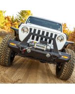 Aries  TrailChaser Front Bumper with Turn Signal Corner End Caps & Grille Guard for 18-20 Jeep Wrangler JL Unlimited & Gladiator JT