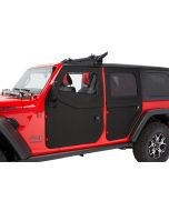 Bestop 2-Piece Fabric Doors for 18-25 Jeep Wrangler JL 2-Door & Gladiator JT