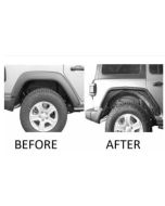 Black Horse Off Road  Tubular Fender Flares for 18-24 Jeep Wrangler JL & Gladiator JT