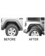 Black Horse Off Road  Tubular Fender Flares for 18-24 Jeep Wrangler JL & Gladiator JT