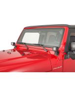 Quadratec  3" Cube LED with Wiring Harness & Windshield Mounting Brackets for 97-06 Jeep Wrangler TJ & Unlimited