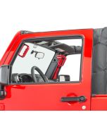 American Trail Products  Front Billet Aluminum Grab Handles with Black Brackets for 07-18 Jeep Wrangler JK