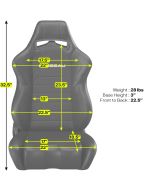 Corbeau  LG1 Wide Front Seat Pair  