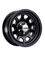 Cragar  Series 342 Black "D" Window Wheel for Jeep Vehicles with 5x4.5 Bolt Pattern
