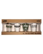 Jeep Merchandise  Jeep Pint Glass 4 Pack 