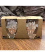 Jeep Merchandise  Jeep Logo Wine Glass Set 