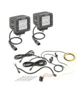QUADRATEC 3IN CUBE LED FLOOD W/WIRING   KIT
