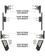 Go Rhino 5910012T SRM Roll Bar Mounting Bracket Kit for 18-21 Jeep Wrangler JL Unlimited 4-Door