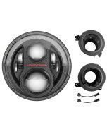 J.W. Speaker  Model 8700 Evolution J2 Series 7" LED Headlight Pair with Mounting Kit for 18-20 Jeep Wrangler JL & Gladiator JT
