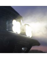 KC HiLiTES  Flex Era 4 LED Lights with Pillar Mounts for 07-21 Jeep Wrangler JK, JL & Gladiator JT