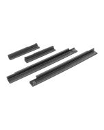 Mopar 82210106AB Door Sill Kit in Black Plastic with Jeep Logo for 07-18 Jeep Wrangler Unlimited JK 4 Door