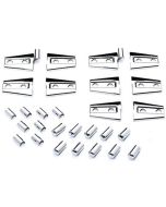 Putco 401271 Chrome Trim Hinges Covers-Door & Hood for 07-18 Jeep Wrangler JK Unlimited