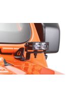 Quadratec  Windshield Hinge Mount Light Brackets for 18-23 Jeep Wrangler JL & Gladiator JT