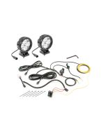 QUAD 4IN RND 4 LED FLOOD PAIR W/WIRING  KIT