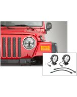 Quadratec  Stealth LED Headlights with  Hi Performance 4" Round LED Light Kit for 97-06 Jeep Wrangler TJ & Unlimited