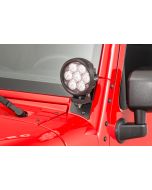 Quadratec  6" Round LED Lights with Wiring Harness