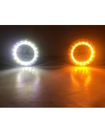 Quake LED QTE346 Halo 4" LED Fog Lights with DRL for 07-18 Jeep Wrangler JK