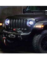 Quake LED QTE903 RGB LED Headlights for 18-20 Jeep Wrangler JL & Gladiator JT