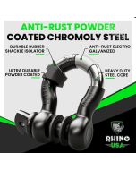 Rhino USA  3/4" D-Ring Shackle Set 