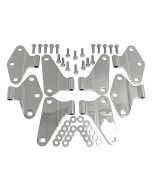 Crown Automotive RT34069 Stainless Steel Door Hinge Bracket Set for 07-18 Jeep Wrangler JK 4 Door