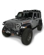 Rugged Ridge 11549.05 Arcus Front Stubby Bumper with Overrider for 18-20 Jeep Wrangler JL & Gladiator JT