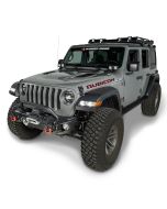 Rugged Ridge 11549.05 Arcus Front Stubby Bumper with Overrider for 18-20 Jeep Wrangler JL & Gladiator JT