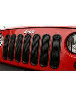 Rugged Ridge 11401.30 Billet Grille Inserts in Black for 07-18 Jeep Wrangler JK