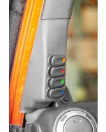 Rugged Ridge 17235.96 Driver Side A-Pillar Switch Pod Kit for 11-18 Jeep Wrangler JK
