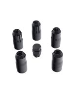 Rugged Ridge 16715.34 5-Piece Wheel Lock Nut Set for 18-21 Jeep Wrangler JL & Gladiator 