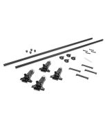 Yakima  Round Bar Rack with 1A Raingutter Mounts System for 18-21 Jeep Wrangler JL